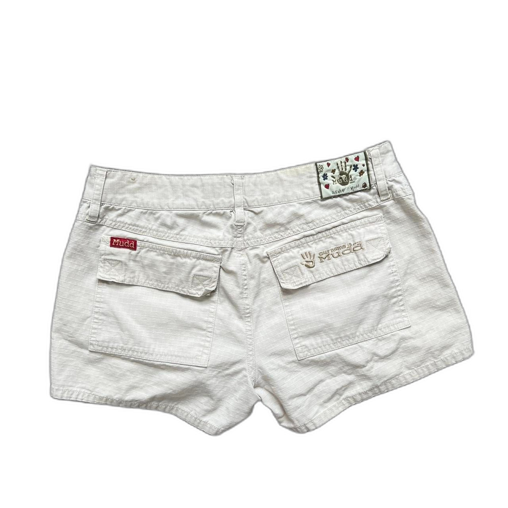 Mudd beige shorts y2k cargo pockets low rise